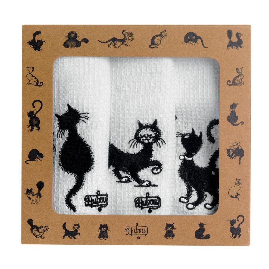 Coffret 3 essuies brode 40x60