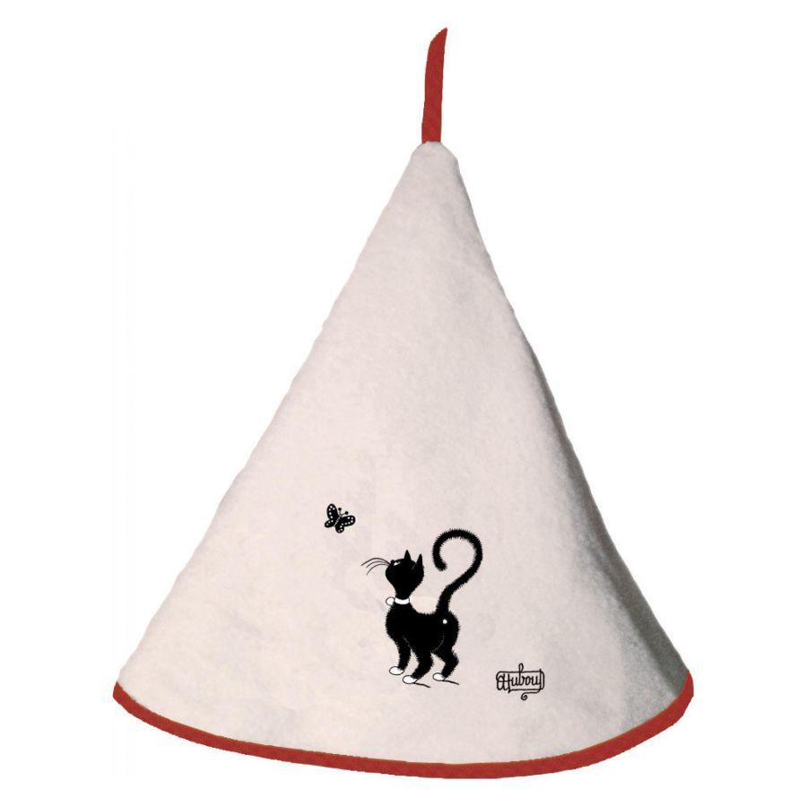Essuie mains brode chat papillon diame tre60