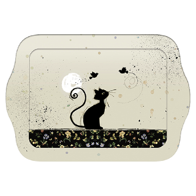 Plateau chat oiseau