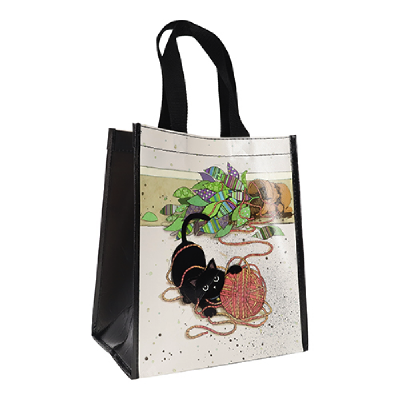 Sac cabas chaton pelote